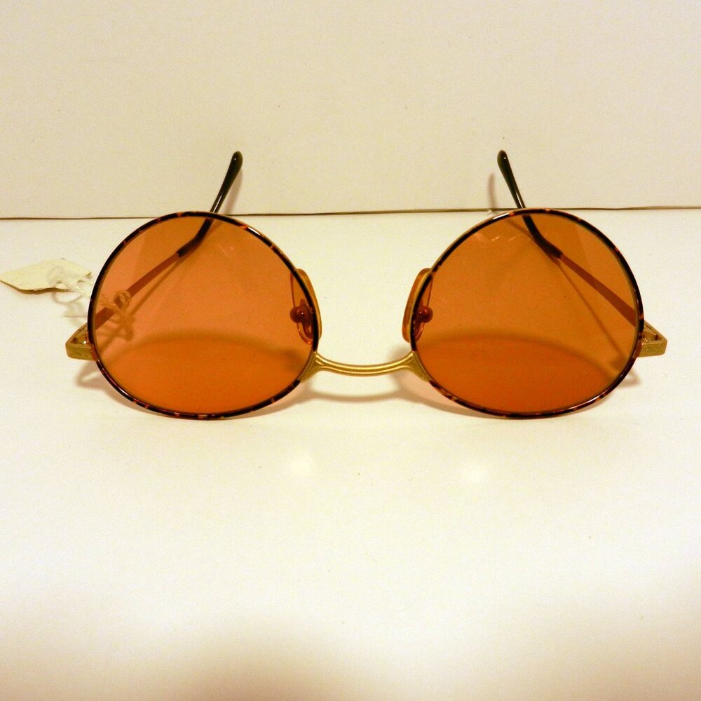 Giorgio Armani 129 759 Antique Gold Metal Brown Tortoise Oval Sunglasses 3425 - Picture 8 of 12